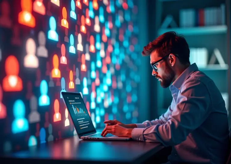 Иллюстрация массфолловинга и последствий серых методов в социальных сетях